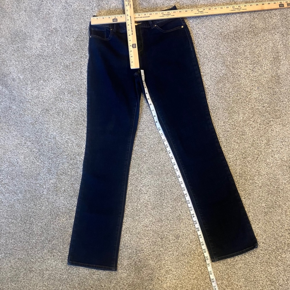 Chicos So Slimming Slim Leg Jeans Dark Indigo Wash Chicos Size 0 Regular Small - Picture 8 of 8